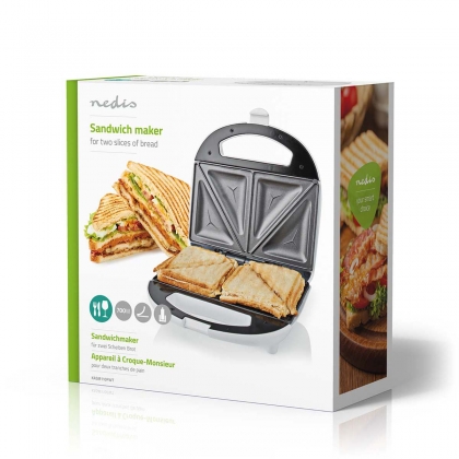 Sandwich maker | 700 W | 20.5 x 12 cm | Automatische temperatuurregeling | ABS