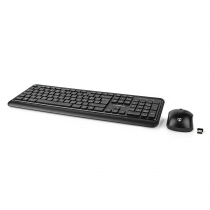 Muis en Toetsenbord - Set | Draadloos | Muis- en toetsenbordverbinding: USB | 800 / 1200 / 1600 dpi | Instelbare DPI | QWERTY | Italiaans