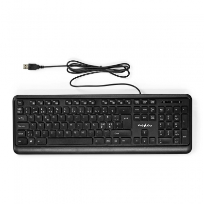 Bedraad Toetsenbord | USB-A | Multimedia | QWERTY | Scandinavisch | Numeriek toetsenbord