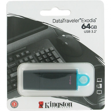 Kingston USB 3.2 DataTraveler Exodia 64GB USB Stick