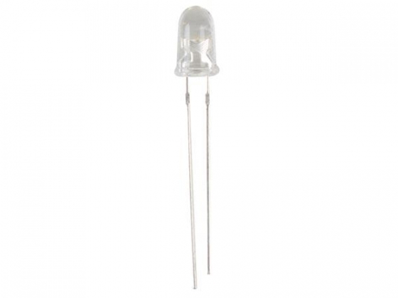 WITTE LED 5 mm - TRANSPARANT 