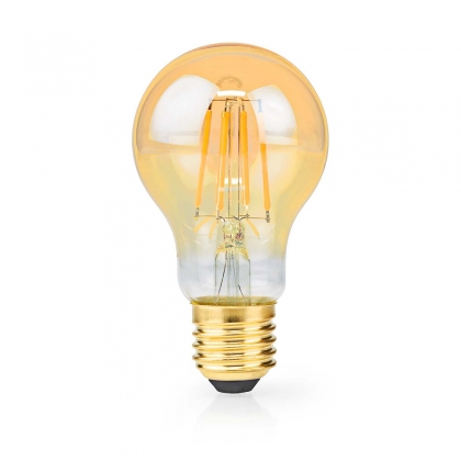 LED-Filamentlamp E27 | A60 | 4.9 W | 470 lm | 2100 K | Dimbaar | Extra Warm Wit | Retrostijl | 1 Stuks