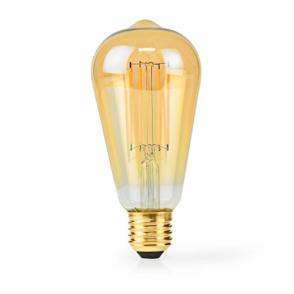 LED-Filamentlamp E27 | ST64 | 4.9 W | 470 lm | 2100 K | Dimbaar | Extra Warm Wit | Retrostijl | 1 Stuks