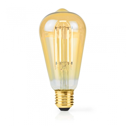 LED-Filamentlamp E27 | ST64 | 4.9 W | 470 lm | 2100 K | Dimbaar | Extra Warm Wit | Retrostijl | 1 Stuks