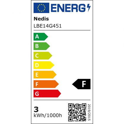 LED-Lamp E14 | G45 | 2.8 W | 250 lm | 2700 K | Warm Wit | Frosted | 1 Stuks