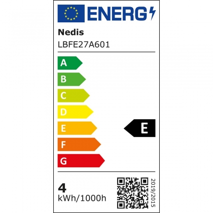 LED-Filamentlamp E27 | A60 | 4 W | 470 lm | 2700 K | Warm Wit | Retrostijl | 1 Stuks