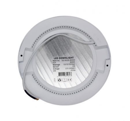 LED IN- EN OPBOUW DOWNLIGHT DIM+SENSOR+VERMOGEN SWITCH 10/15/18W 3000K