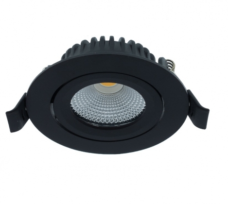 LED inbouwspot 5W DimToWarm 82mm 60gr rond verstelbaar zwart