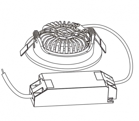 LED inbouwspot 5W DimToWarm 82mm 60gr rond verstelbaar wit