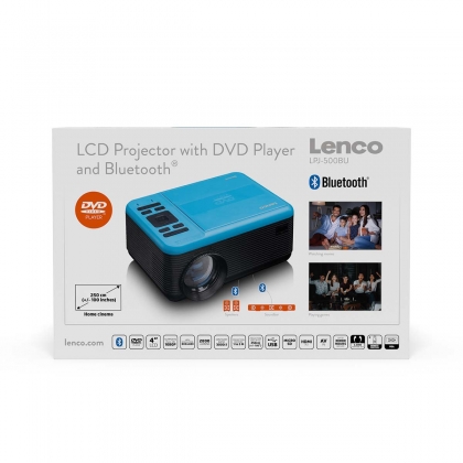 LCD Projector met DVD-speler en Bluetooth® Blue