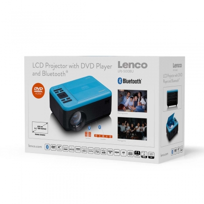 LCD Projector met DVD-speler en Bluetooth® Blue