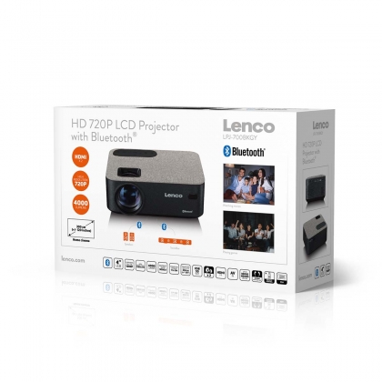 HD 720P LCD Projector met Bluetooth Grijs