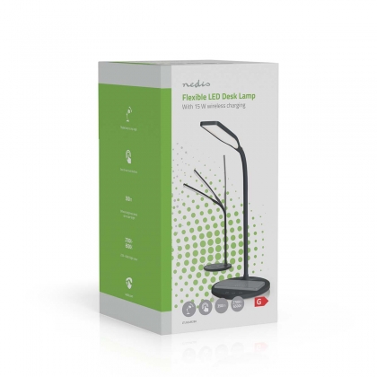 LED-Lamp met Draadloze Lader | Dimmer - Op Product | LED / Qi | 15 W | Met dimfunctie | Koel Wit / Natuurlijk Wit / Warm Wit | 2700 - 6500 K