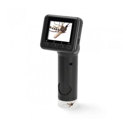 Microscope Camera | Maximum battery play time: 5 hrs | Built-in microphone | 1080P | up to 48MP | 2”Inch Screen | Black