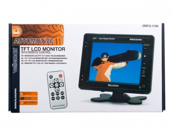 5.6" TFT-LCD-MONITOR MET AFSTANDSBEDIENING