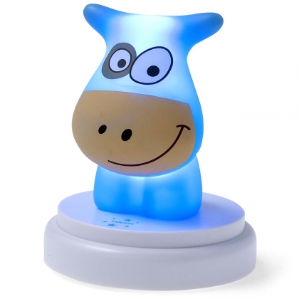 NAUGHTY COW LED nachtlampje koe blauw