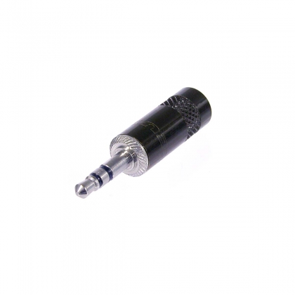 Stereoconnector 3.5 mm Male Zwart