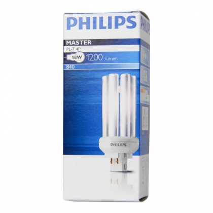 Philips MASTER PL-T 18W - 840 Koel Wit 4-Pin