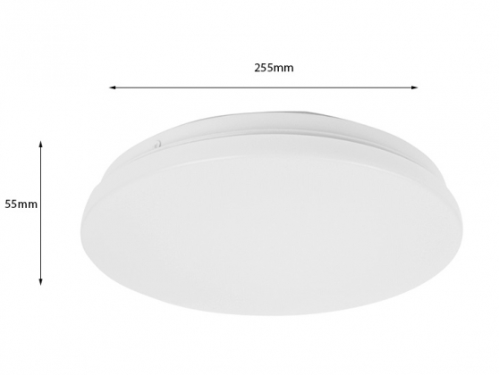 PLAFONNIÈRE ROND 255MM LED 12W 840 LUMEN 3000K