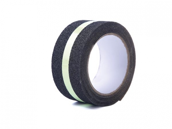 Antislip glow in the dark tape 5cm x 5m - Zwart/Groen