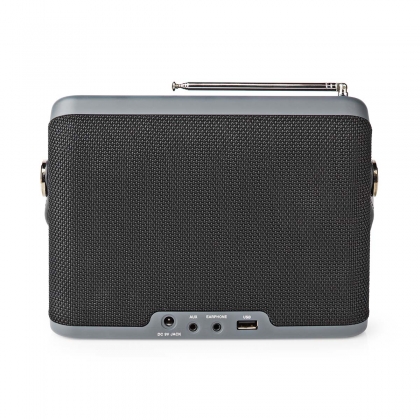 DAB+ Radio | Tafelmodel | DAB+ / FM | 2.4 " | Kleurenscherm | Batterij Gevoed / Netvoeding | Digitaal | 24 W | Bluetooth® | Koptelefoonoutput | Wekker | Slaaptimer | IP20 | Handgreep | Zwart