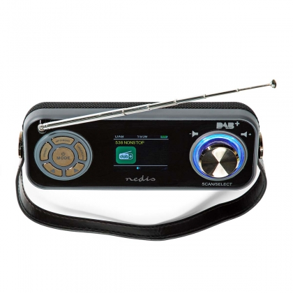 DAB+ Radio | Tafelmodel | DAB+ / FM | 2.4 " | Kleurenscherm | Batterij Gevoed / Netvoeding | Digitaal | 24 W | Bluetooth® | Koptelefoonoutput | Wekker | Slaaptimer | IP20 | Handgreep | Zwart