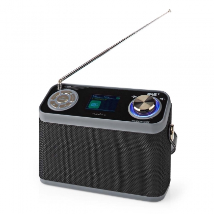 DAB+ Radio | Tafelmodel | DAB+ / FM | 2.4 " | Kleurenscherm | Batterij Gevoed / Netvoeding | Digitaal | 24 W | Bluetooth® | Koptelefoonoutput | Wekker | Slaaptimer | IP20 | Handgreep | Zwart