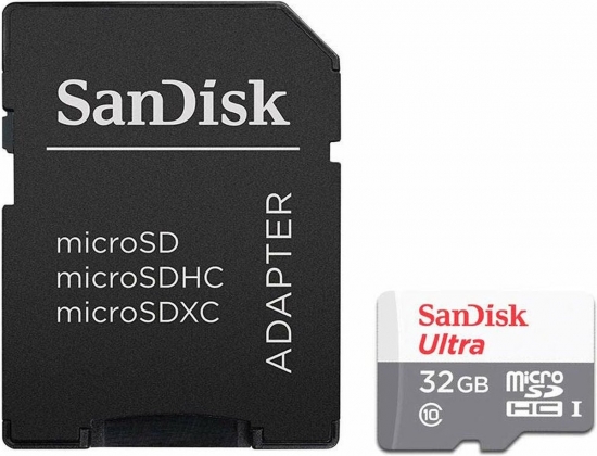 Sandisk Ultra 32GB microSD Klasse 10 100 MB/s + SD adapter