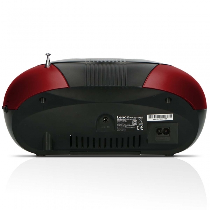 SCD-37 USB Rood Draagbare FM-radio CD- en USB-speler Rood