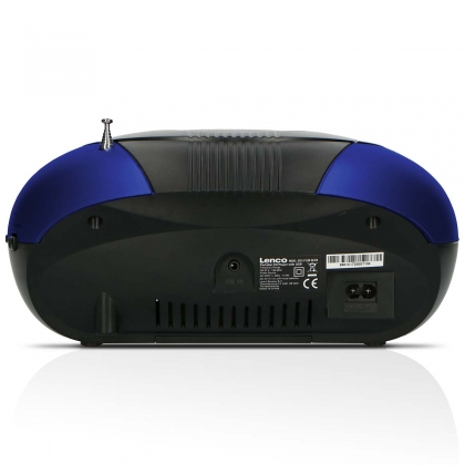 SCD-37 USB Blue Portable FM Radio CD and USB player Blue