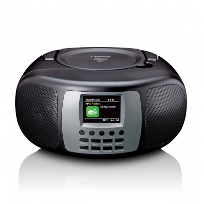 Draagbare DAB+/FM-radio met Bluetooth® CD-speler en groot LCD-kleurenscherm Zwart