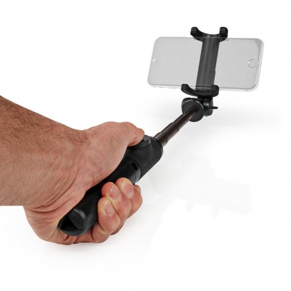 Bluetooth® Selfie Stick | Bluetooth® versie: 4.2 | Maximale schermgrootte: 3.54 " | Gevouwen lengte: 19 cm | Uitgevouwen lengte: 48 cm | Maximaal draagvermogen: 400 g | Batterij Gevoed