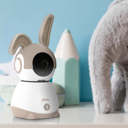 Wi-Fi-babyfoon met camera Wit/Taupe