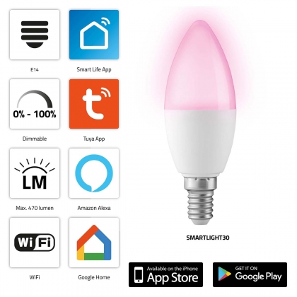 SMARTLIGHT30 Smart LED-kleurenlamp met Wi-Fi