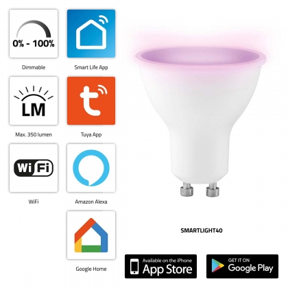 SMARTLIGHT40 Smart LED-kleurenlamp met Wi-Fi