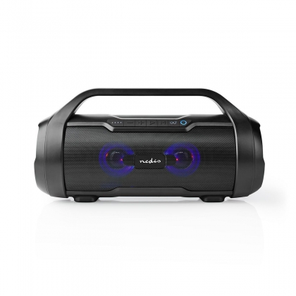 Bluetooth® Party Boombox | 6 uur | 2.0 | 120 W | Media afspeelmogelijkheden: AUX / Micro-SD / USB | IPX5 | Koppelbaar | Handgreep | Feestverlichting | Zwart