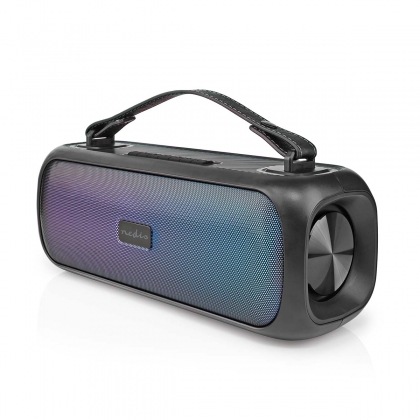 Bluetooth® Party Boombox | 4.5 uur | 2.0 | 45 W | Media afspeelmogelijkheden: AUX / USB | IPX5 | Koppelbaar | Handgreep | Feestverlichting | Zwart