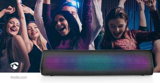 Bluetooth®-Speaker | Maximale batterijduur: 6 uur | Tafelmodel | 18 W | Stereo | Ingebouwde microfoon | Koppelbaar | Zwart