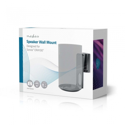 Speakerbeugel | Geschikt voor: Sonos® Era100 | Wand | 3 kg | Kantelbaar / Zwenken | Kantelbaar | Draaibaar | ABS / Metaal | Zwart