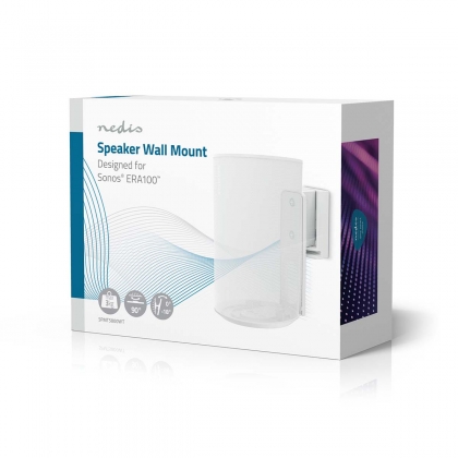 Speakerbeugel | Geschikt voor: Sonos® Era100 | Wand | 3 kg | Kantelbaar / Zwenken | Kantelbaar | Draaibaar | ABS / Metaal | Wit