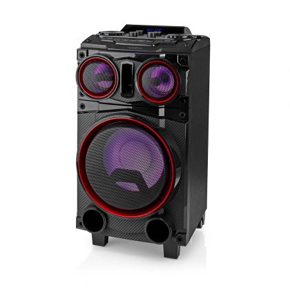 Bluetooth® Party Speaker | Maximale batterijduur: 6.5 uur | 120 W | Handgreep | Feestverlichting | Equalizer | Zwart