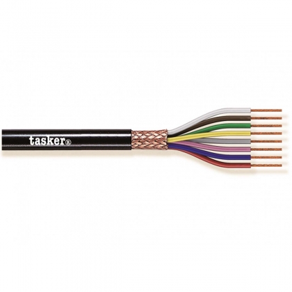 Datakabel op Haspel 4x 0.25 - 100 m Zwart