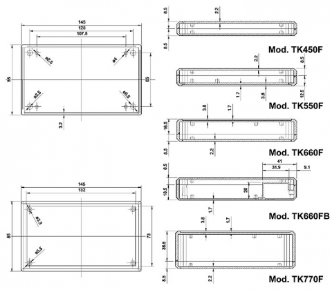 TENCLOS FLAT - 145 x 85 x 27 mm - HANDBEDIENING ZWART - BATTERIJVERGELIJKING