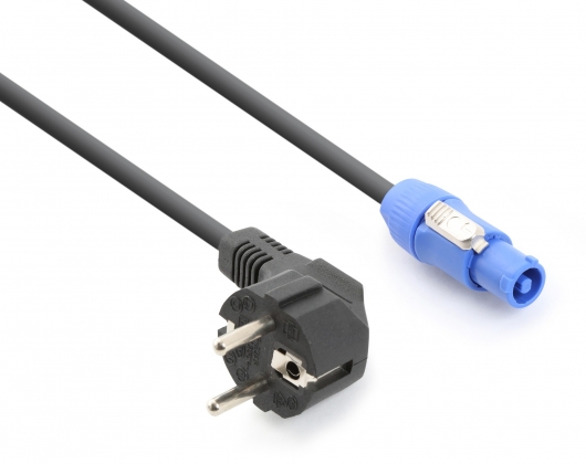 KABEL MET SCHUKO- NAAR POWERCON-CONNECTOR 230V - 1.5m - PVC