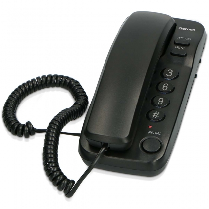 Compacte telefoon met snoer Zwart