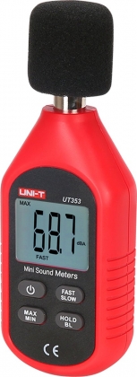 UNI-T geluid decibel meter met condensator microfoon en LCD display