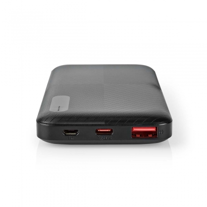 Powerbank | 10000 mAh | 1.5 / 2.0 / 3.0 A | Outputs: 2 | Output: 1x USB-A / 1x USB-C™ | Inputs: 1x Micro USB / 1x USB-C™ | PD2.0 18W | Lithium-Polymeer