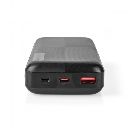 Powerbank | 20000 mAh | 1.5 / 2.0 / 3.0 A | Outputs: 2 | Output: 1x USB-A / 1x USB-C™ | Inputs: 1x Micro USB / 1x USB-C™ | PD2.0 18W | Lithium-Polymeer