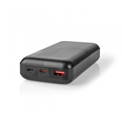 Powerbank | 20000 mAh | 1.5 / 2.0 / 3.0 A | Outputs: 2 | Output: 1x USB-A / 1x USB-C™ | Inputs: 1x Micro USB / 1x USB-C™ | PD2.0 18W | Lithium-Polymeer