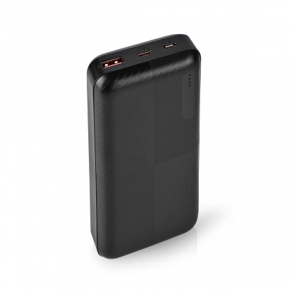 Powerbank | 20000 mAh | 1.5 / 2.0 / 3.0 A | Outputs: 2 | Output: 1x USB-A / 1x USB-C™ | Inputs: 1x Micro USB / 1x USB-C™ | PD2.0 18W | Lithium-Polymeer